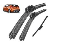 ZWBC Juego De Escobillas Limpiaparabrisas Delanteras Y Traseras para Hyundai Veloster 26+18+9 2012-2018, Durable Parabrisas Ventana Lluvia Cepillos