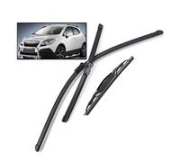 ZWBC Juego De Escobillas Limpiaparabrisas Delanteras Y Traseras para Opel Mokka 2012-2024, Durable Parabrisas Ventana Lluvia Cepillos