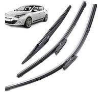 ZWBC Juego De Escobillas Limpiaparabrisas Delanteras Y Traseras para Renault Clio 3 MK3 2005-2007, Durable Parabrisas Ventana Lluvia Cepillos