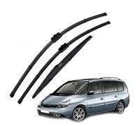 ZWBC Juego De Escobillas Limpiaparabrisas Delanteras Y Traseras para Renault Espace 4 2014-2004 21"+19"+14", Durable Parabrisas Ventana Lluvia Cepillos