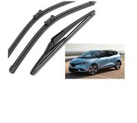 ZWBC Juego De Escobillas Limpiaparabrisas Delanteras Y Traseras para Renault Grand Scenic 4 2016 2017 2018, Durable Parabrisas Ventana Lluvia Cepillos