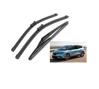ZWBC Juego De Escobillas Limpiaparabrisas Delanteras Y Traseras para Renault Grand Scenic 4 2016-2024, Durable Parabrisas Ventana Lluvia Cepillos