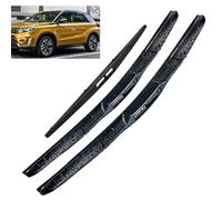 ZWBC Juego De Escobillas Limpiaparabrisas Delanteras Y Traseras para Suzuki Vitara Suzuki Vitara MK4 2015-2020, Durable Parabrisas Ventana Lluvia Cepillos