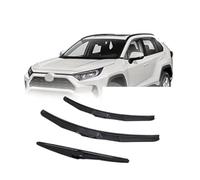 ZWBC Juego De Escobillas Limpiaparabrisas Delanteras Y Traseras para Toyota RAV4 XA50 2019-2024, Durable Parabrisas Ventana Lluvia Cepillos
