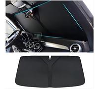 ZWBC Parasol Coche Delantero para Seat Ateca 2016-2020 2021 2022 2023 2024, Plegable Parasol Paraguas Coche, Parasol Coche con Anti UV Rayos,B-Black