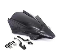 ZWBHNB Deflectores De Parabrisas Motocicleta para MT-07 2021- Cubierta Carenado Alerón Visera Extensión Pantalla Protector Flujo Aire Extensión Spoiler(Humo Negro)