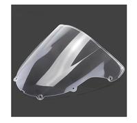 ZWBHNB Deflectores De Parabrisas para Motocicleta para para Ninja para ZX6R 636 2003-2004 Protector De Parabrisas Y Alerón Extensión Spoiler(Transparente)