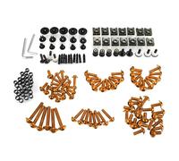 ZWBHNB Kit De Tornillos para Carenado Motocicleta para para Ninja para ZX-6R para ZX6F ER6N 2005 2006, Tuercas Y Arandelas para Parabrisas Kit Completo De Tornillos Carenado(Naranja)