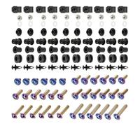 ZWBHNB Kit De Tornillos para Carenado Motocicleta para YZF-R1 2004-2006 Carrocería Completa Acero Inoxidable, Tuercas, Clips, Arandelas Y Kit Completo De Tornillos Carenado(Color)