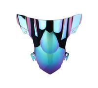 ZWBHNB Pantalla De Motocicleta Doble Burbuja Deflectores Viento Protector Parabrisas para S1000RR S 1000 RR 2015 2016 2017 2018 Deflector De Viento(Iridio)