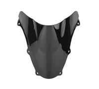 ZWBHNB Parabrisas De Doble Burbuja para Motocicleta, Deflectores Protectores para Suzuki SV650 SV650S 03-12 SV1000 SV1000S 03-08 Deflector De Viento(Negro)
