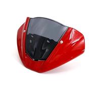 ZWBHNB Parabrisas De Motocicleta para Ducati Monster 950 937 2021 2022 Deflectores De Viento, Pantalla, Protector, Cubierta, Piezas, Carenado Extensión Spoiler(Titanio Rojo)