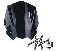 ZWBHNB Parabrisas De Motocicleta para G310R 2017-2024 Carenado Sport Racing Touring Deflectores Viento Pantalla Protectora Alerón Flujo Aire Extensión Spoiler(Negro)