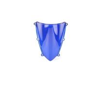 ZWBHNB Parabrisas Doble Burbuja para Motocicleta, Deflectores De Viento, Protector para para CBR600RR F5 2007-2012, Accesorios Deflector De Viento(Azul)