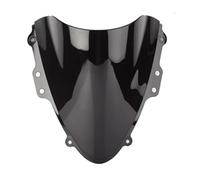 ZWBHNB Parabrisas Doble Burbuja para Motocicleta, Deflectores Protectores contra El Viento para Suzuki GSXR600 GSX-R750 K4 2004 2005 Deflector De Viento(Negro)