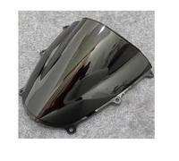 ZWBHNB Parabrisas Motocicleta para CBR600RR F5 2005-2006 Deflectores Viento Delantero Doble Burbuja Extensión Alerón Cubierta Flujo Aire Extensión Spoiler(Negro)