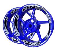 ZWBHNB Pegatina Borde Ruedas Kit De Calcomanías para Llantas De Motocicleta para Suzuki GSXS750 GSXS 750 Juego De Calcomanías De Cinta De Rayas para Llantas Y Neumáticos Calcomanías Ruedas(Color 7)