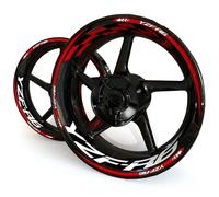ZWBHNB Pegatina Borde Ruedas Pegatinas Reflectantes para Rueda De Motocicleta, Pegatinas para Llantas para Y&amaha YZF R6, Cinta Adhesiva Decorativa con Rayas Calcomanías Ruedas(Color 6)