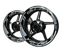 ZWBHNB Pegatina Borde Ruedas Pegatinas Reflectantes para Rueda De Motocicleta, Pegatinas para Llantas para Y&amaha YZF R6, Cinta Adhesiva Decorativa con Rayas Calcomanías Ruedas(Color 1)
