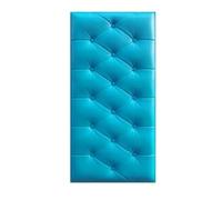 ZWCSHUU Acolchado de Pared Anticolisión 1 Unidad de Adhesivo 3D Suave y Grueso for Cama, anticolisión, Autoadhesivo for Pared, for cabecero Tatami, Dormitorio, decoración del hogar(Blue)