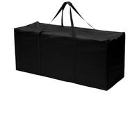 ZWCSHUU Bolsa de Almacenamiento para Cojines Jardín Bolsa de Almacenamiento for Cojines, Gran Capacidad, Funda Protectora for Muebles, Impermeable(Black 116x47x51cm)