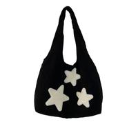 ZWCSHUU Bolso bandolera de pana con estampado estrellas for mujer, bolso mano informal, sencillo, gran capacidad, for hombro, for chica, for viaje, escuela Bolso De Pana(Style3)