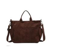 ZWCSHUU Bolso de mano pana sencillo con múltiples bolsillos, mochila informal gran capacidad, adecuado for viajes al aire libre, desplazamientos y trabajo Bolso De Pana(Brown)