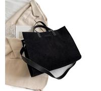 ZWCSHUU Bolso de mano pana vintage for mujer, tipo bandolera, gran capacidad Bolso De Pana(Black)