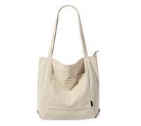 ZWCSHUU Bolso de pana for mujer, bolso compras, lona reutilizable, hombro, bolsos escolares Bolso De Pana(Color 1)