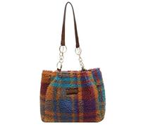 ZWCSHUU Bolso tote de felpa Bolso de felpa a cuadros for otoño e invierno, terciopelo cordero, for la mano, bajo el brazo, bolso hombro a, gran capacidad(Color 7)