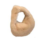 ZWCSHUU Bolso tote de felpa Bolso de mano piel sintética estilo sencillo con forma bola masa peluche, pequeño, for mujer(Khaki)