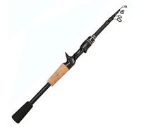 ZWCSHUU Caña de Pescar Caña de Pescar telescópica for Baitcasting, caña giratoria Peso Ultraligera, Material Fibra Carbono, Aparejo 1,5-2,4 m(Casting Rod,2.4m)