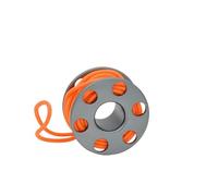 ZWCSHUU Carrete para Buceo en Cuevas 1 minicarrete de Dedo aleación Aluminio for Buceo con Cuerdas Nailon for entusiastas del(Grey Orange)