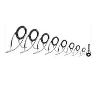 ZWCSHUU Guías de caña de Pescar Anillo guía de Punta Superior caña Pescar for fundición giratoria, Anillo línea Ocular for reparación construcción, Marco Acero Inoxidable(Color2)