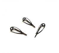 ZWCSHUU Guías de caña de Pescar Anillo guía Superior de Punta caña Pescar, 3 uds., for Hilado y fundición, Bricolaje, reparación construcción(Silver 8-2.4mm)