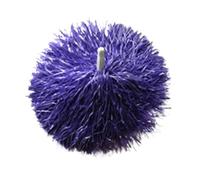 ZWCSHUU Pompones De Porristas 1 par de Pompones Animadora con Mango Doble Agujero, Flor competición, Pelota, decoración for Fiesta Baile, Suministros for Discoteca(PurpleHandle)
