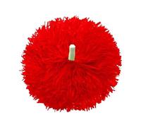 ZWCSHUU Pompones De Porristas 1 par de Pompones Juego Pelota Flores animadoras, prácticos for porristas, se aplican al Partido Deportivo Baile(Red Handle)