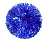 ZWCSHUU Pompones De Porristas Disfraz con Mango de Doble Agujero, decorador Fiesta Baile Elegante, Pelota porristas, Pompones Animadora, Suministros Deportivos for Club(Blue)