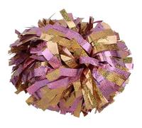 ZWCSHUU Pompones De Porristas Pompones con Mango de bastón Animadora, Accesorios Baile for Mujeres y niñas(Color 10,8 Inch)