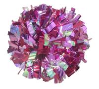 ZWCSHUU Pompones De Porristas Pompones con Mango de bastón Animadora, Accesorios Baile for Mujeres y niñas(Color 1,6 Inch)