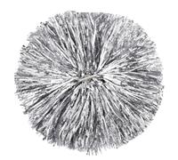 ZWCSHUU Pompones De Porristas Pompones de Animadora, decorador Fiesta Baile Flores competición Elegante, Pelota porristas, Suministros Deportivos for Club(1pc Silver)