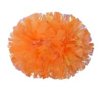 ZWCSHUU Pompones De Porristas Pompones de plástico for porristas, Accesorios reabastecimiento Combustible for niñas, Mango bastón Que no se decoloran, 2 uds(Orange Yellow,30cm)