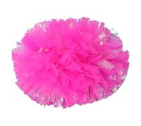 ZWCSHUU Pompones De Porristas Pompones de plástico for porristas, Accesorios reabastecimiento Combustible for niñas, Mango bastón Que no se decoloran, 2 uds(Dark Pink,35cm)