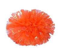 ZWCSHUU Pompones De Porristas Pompones de plástico for porristas, Accesorios reabastecimiento Combustible for niñas, Mango bastón Que no se decoloran, 2 uds(Orang Red,35cm)
