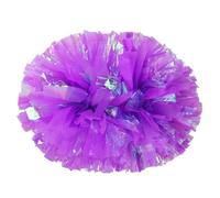 ZWCSHUU Pompones De Porristas Pompones de plástico for porristas, Accesorios reabastecimiento Combustible for niñas, Mango bastón Que no se decoloran, 2 uds(Light Purple,35cm)