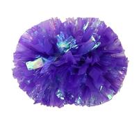 ZWCSHUU Pompones De Porristas Pompones de plástico for porristas, Accesorios reabastecimiento Combustible for niñas, Mango bastón Que no se decoloran, 2 uds(Dark Purple,35cm)