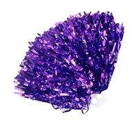 ZWCSHUU Pompones De Porristas Vestido de competición con Pompones Animadora Elegante, Disfraz, Anillo for Dedo, Estilo decorador Fiesta Baile, Bola Flores porristas(Purple)