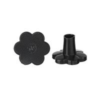 ZWCSHUU Protector De TalóN Silencer 1 par de Protectores tacón Alto, Tapas Redondas, Antideslizantes, usables, a Prueba Golpes, Tapones talón, silenciador, Protector(Black-S)
