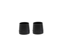 ZWCSHUU Protector De TalóN Silencer Cubierta de tacón Antideslizante for Mujer, Cubierta Protectora Redonda Tacones Altos, Material TPU/PVC(Black-L)