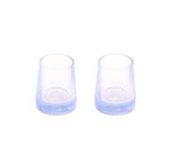 ZWCSHUU Protector De TalóN Silencer Protector de talón silenciador Antideslizante, Forma Redonda, topes tacón Alto, a Prueba Golpes, Accesorios for Zapatos, 1 par(Transparent-S)